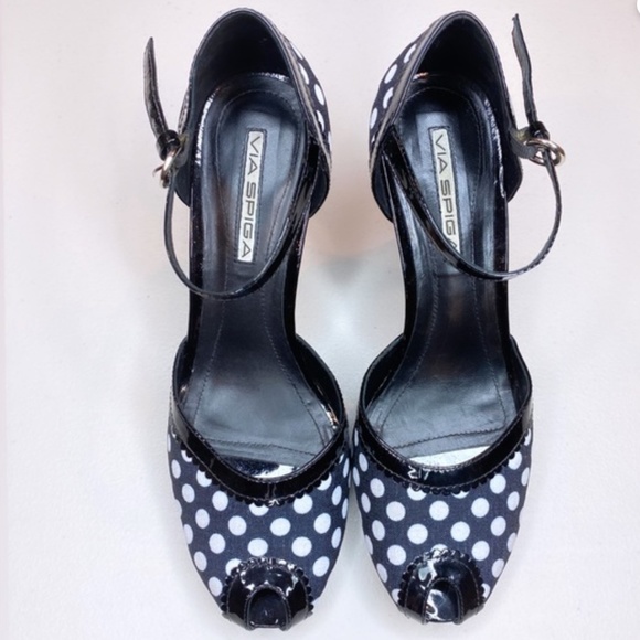 VIA SPIGA Retro Polkadot Heels 8 - Picture 5 of 15